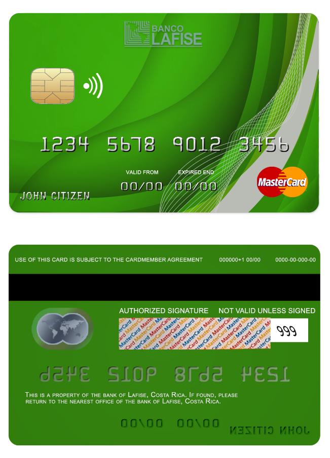 Costa Rica lafise bank mastercard